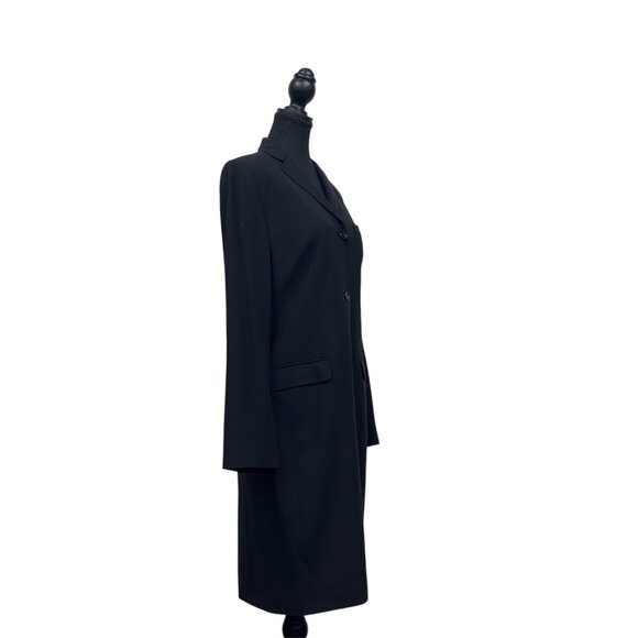 Dolce and Gabbana Long Black Blazer-Like Coat | Size 46 - Picture 2 of 7